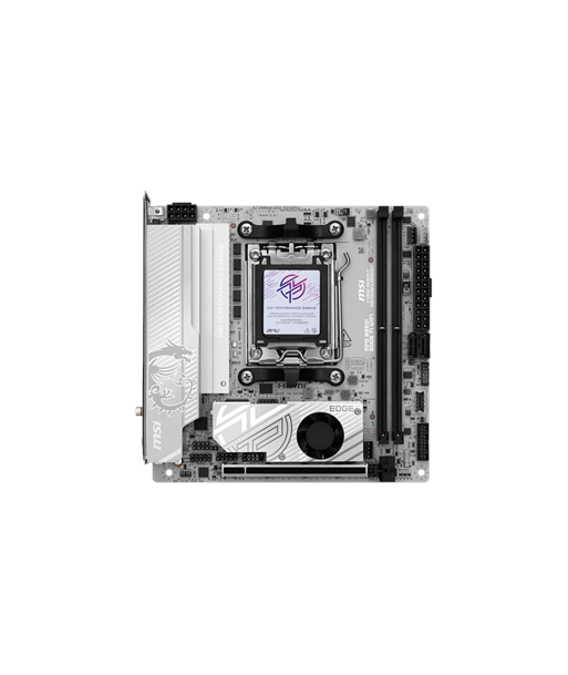MSI MPG B850I EDGE TI WIFI, Processor family AMD B850, Processor socket AM5, DDR5, Supported hard disk drive interfaces SATA