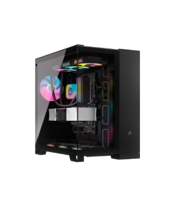 Corsair Dual Chamber PC Case, iCUE LINK 6500X RGB, Black, Mid Tower, Power supply included No, ATX