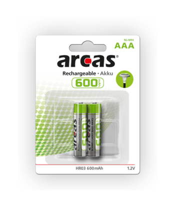 ARCAS NI-MH R03 MICRO AAA 600mA BP2 | Arcas