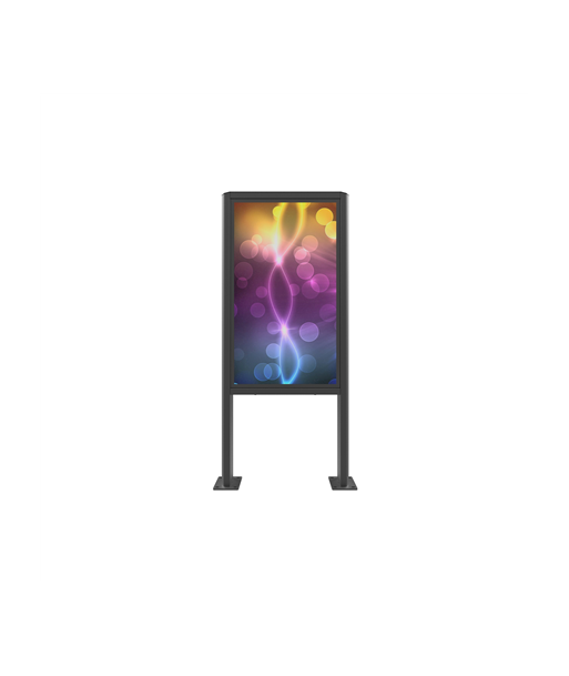 EDBAK, Floor stand, POK101, 55", Maximum weight (capacity) 80 kg, Black