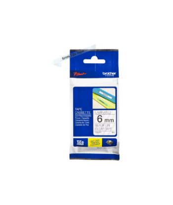 Brother, TZe-111 Laminated Tape, Black on Clear, TZ, 8 m, 6 cm