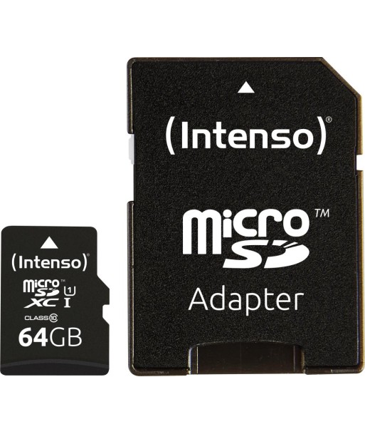 MEMORY MICRO SDXC 64GB UHS-I/W/ADAPTER 3423490 INTENSO