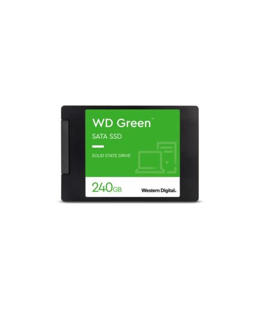SSD WESTERN DIGITAL Green 240GB SATA 3.0 SLC Read speed 545 MBytes/sec 2,5" MTBF 1000000 hours WDS240G3G0A