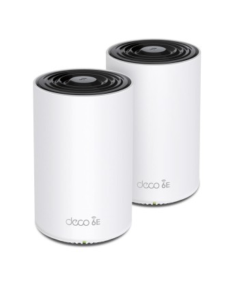Wireless Router TP-LINK Wireless / Router 2-pack 5400 Mbps Mesh Wi-Fi 6e 2x10/100/1000M 1x2.5GbE LAN \ WAN ports
