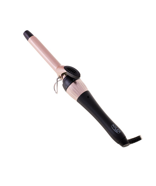 Adler, Curling Iron, AD 2116, Ceramic heating system, Barrel diameter 19 mm, Temperature (max) 200 °C, 36 W, Black/Pink