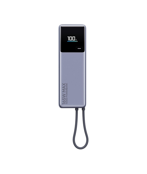 Xiaomi 165W Power Bank (Integrated Cable), 10000 mAh, USB-C, Gray Xiaomi 165W Power Bank (Integrated Cable), 10000 mAh, USB-C, Gray