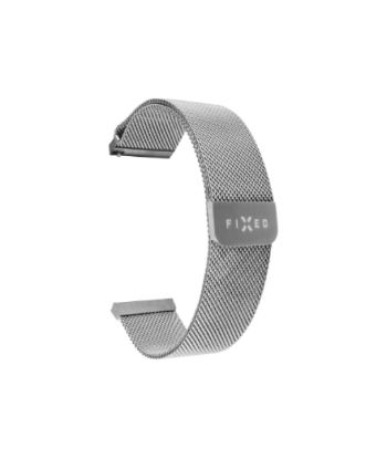 Fixed | Mesh Strap with Quick Release 20mm for Smartwatch | Silver