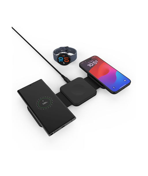 Fixed | Wireless Foldable Charger 3in1 Flex for Samsung | FIXFLE-SA-BK Fixed | Wireless Foldable Charger 3in1 Flex for Samsung | FIXFLE-SA-BK