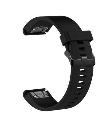 Fixed | Silicone Strap for Garmin QuickFit 20mm | Black
