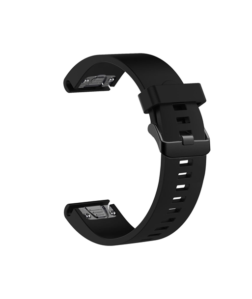 Fixed | Silicone Strap for Garmin QuickFit 20mm | Black