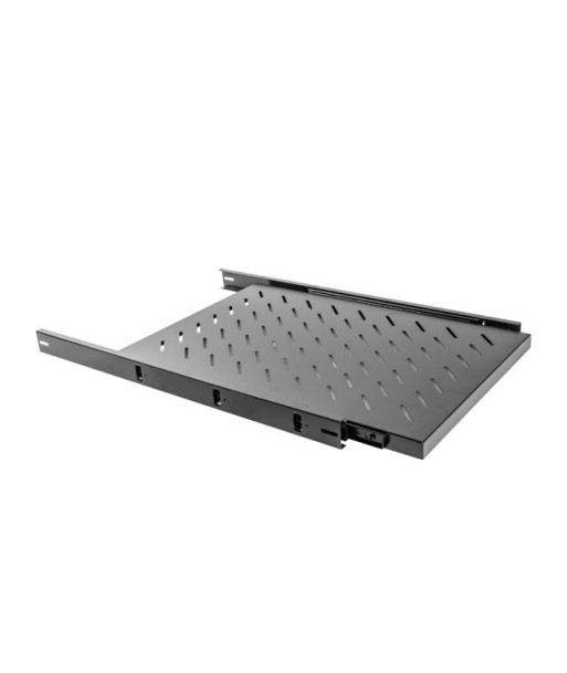 Lanberg 19" Sliding Shelf 1U/465x750mm | AK-1011-B | Black