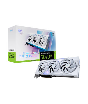 Видеокарта MSI NVIDIA GeForce RTX 5070 Ti 16 GB GDDR7 256 bit PCIE 5.0 16x Triple slot Fansink 5070TI16GGAMTRIOOCWH