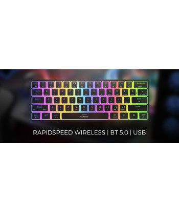 Игровая клавиатура Genesis THOR 660 G2, Wireless/Wired, US, Black, 2.4 GHz, Bluetooth, USB, Linear