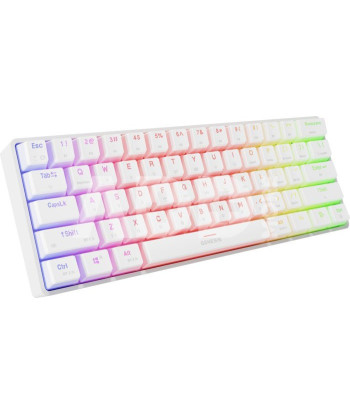 Genesis THOR 660 G2, Gaming keyboard, Wireless/Wired, US, White, 2.4 GHz, Bluetooth, USB, Linear
