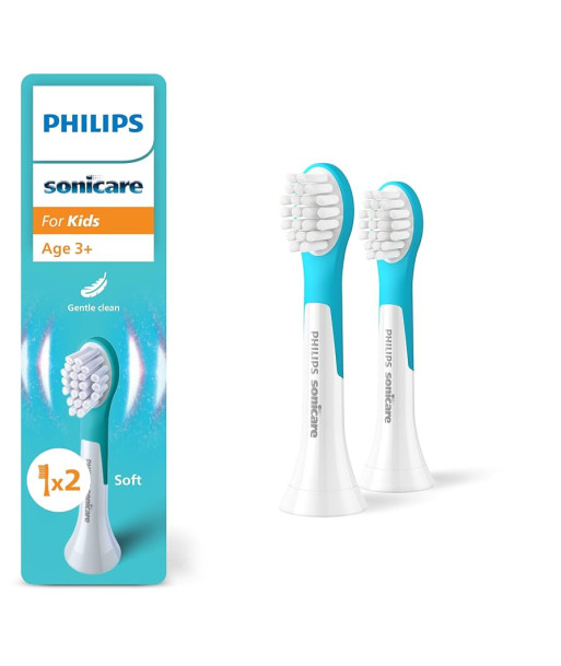Philips Replaceable toothbrush heads, HX6032/90 Sonicare For Kids3+, Heads, For kids, Number of brush heads included 2
