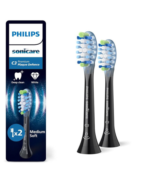 Philips Replacement brush heads, HX9042/88 Sonicare Premium Plaque Defence, Heads, For adults, Number of brush heads included