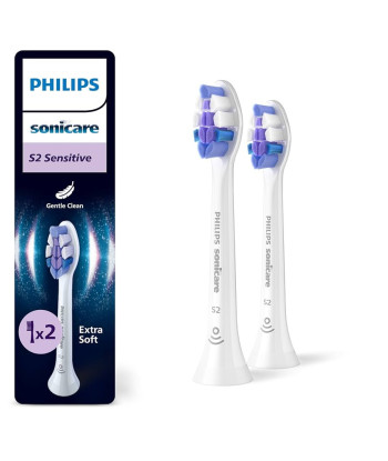 Philips Sonicare Sensitive сменные насадки HX6052/87 белые (2 шт)