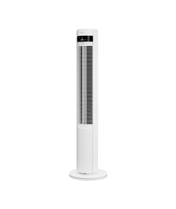 Duux Elevate Tower Fan – 12 Speeds, Oscillating, White