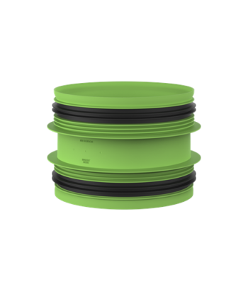 Duco Connection piece with joint D160-D160 (M/M)