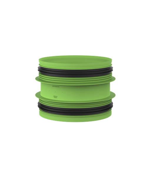 Duco Connection piece with joint D160-D160 (M/M)