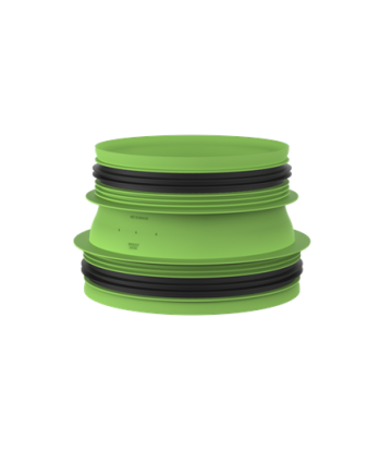 Duco Connection piece with joint D180-D160 (M/M)
