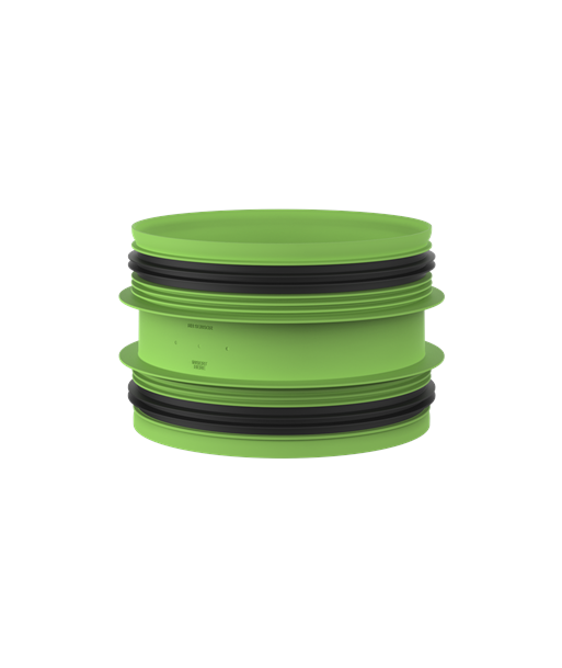 Duco Connection piece with joint D180-D180 (M/M) Duco Connection piece with joint D180-D180 (M/M)
