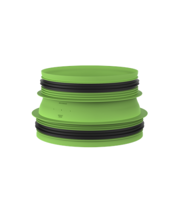 Duco Connection piece with joint D200-D180 (M/M)