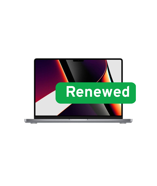 Apple, RENEW Grade C, MacBook Pro 14? A2442, 14.2" Liquid Retina XDR Display, Apple M1 Pro, 16 GB unified memory, 1 TB SSD