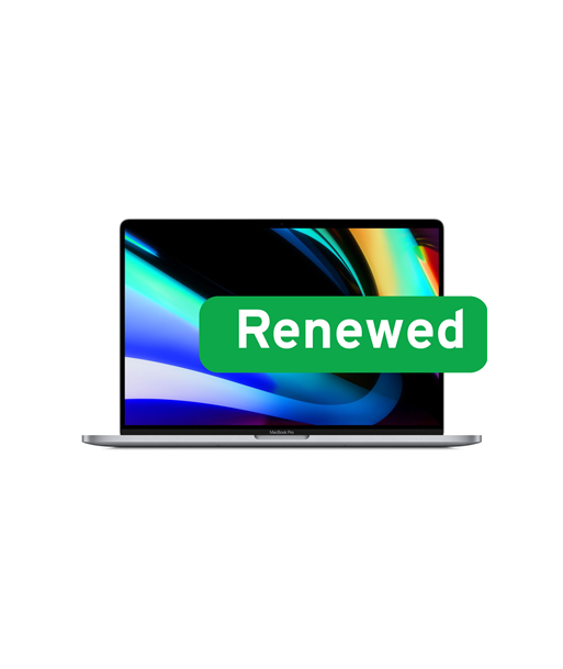 Apple, RENEW Grade B, MacBook Pro 16″ A2141, 16.0" Retina Display, Intel Core i9-9880H, 16 GB memory, 1 TB SSD, AMD Radeon Pro