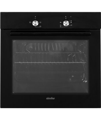 Simfer, Oven, 8004AERSP, 62 L, Electric, Manual, Mechanical control, Height 60 cm, Width 60 cm, Black