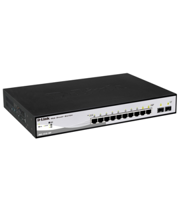 D-LINK DGS-1210-10P, Gigabit Smart III Switch with 8 10/100/1000Base-T PoE ports and 2 combo 1000Base-T/MiniGBIC (SFP) ports