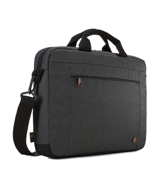 Case Logic, Era Attaché, Fits up to size 14", Messenger - Briefcase, Obsidian, Shoulder strap