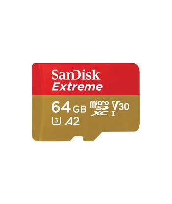 SanDisk Extreme microSD  64GB + SD-adapt.