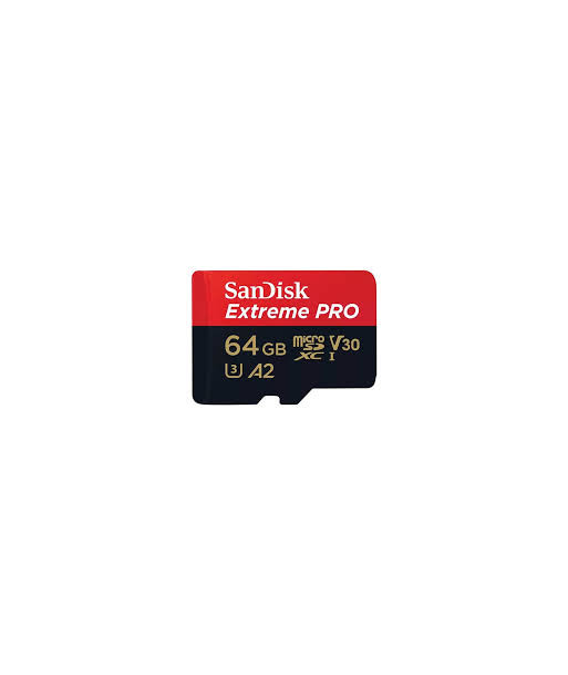 SanDisk Extreme Pro microSD 64GB + SD-adapt.