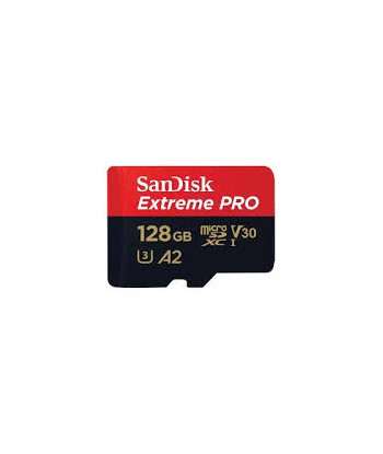 SanDisk Extreme Pro microSD 128GB + SD-adapt.