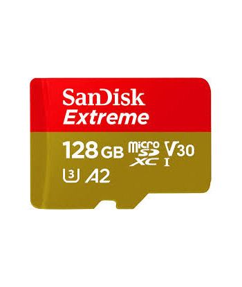 SanDisk Extreme microSD 128GB + SD-adapt.