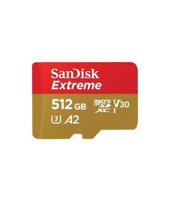 SanDisk Extreme microSD 512GB + SD-adapt.
