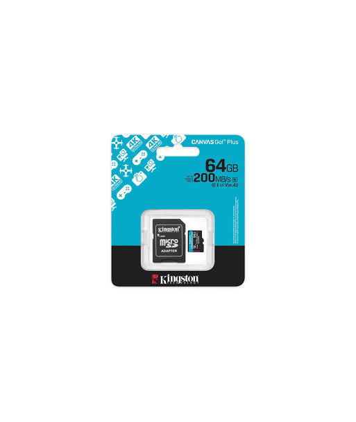 Kingston Canvas Go! Plus Gen4 64GB Micro-SDXC+ ADAP Kingston Canvas Go! Plus Gen4 64GB Micro-SDXC+ ADAP