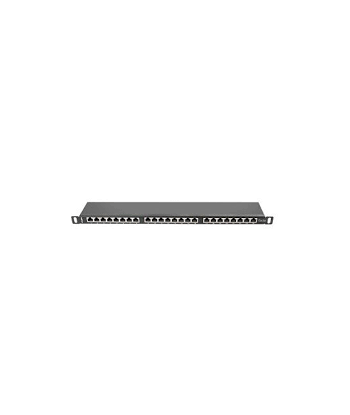 Lanberg | Patch panel 24 port 0.5U 19" CAT.5E FTP with cable organizer shielded | PPS5-0024-B