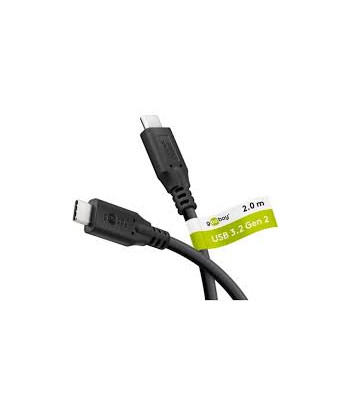 Goobay USB-C™ Cable, USB 3.2, 100 W, 10 Gbit/s, Power Delivery, 1 m, Black | Goobay