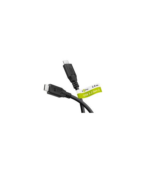 Goobay USB-C™ Cable, USB 3.2, 100 W, 10 Gbit/s, Power Delivery, 1 m, Black | Goobay Goobay USB-C™ Cable, USB 3.2, 100 W, 10 Gbit/s, Power Delivery, 1 m, Black | Goobay