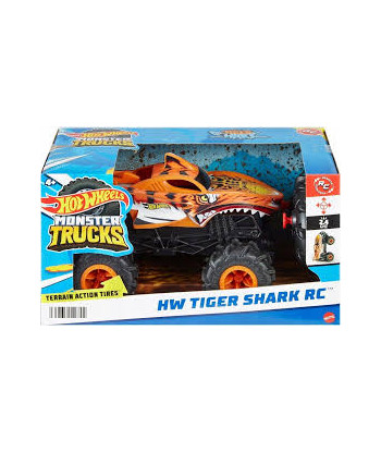 Mattel Hot Wheels Monster Trucks Zdalnie sterowana ciężarówka Tiger Shark | Mattel
