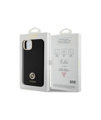Guess GUHCP15M4DGPK iPhone 15 Plus/ 14 Plus 6.7" black hardcase Silicone Logo Strass 4G | GUESS