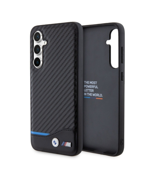 Case BMW BMHCS23FE22NBCK S23 FE S711 black Leather Carbon | BMW Case BMW BMHCS23FE22NBCK S23 FE S711 black Leather Carbon | BMW