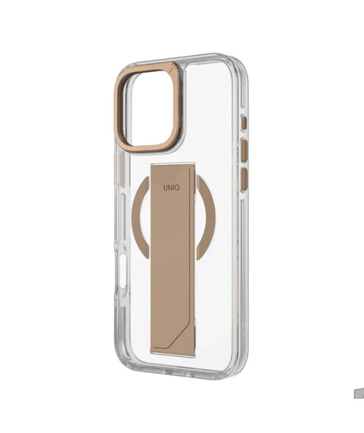 UNIQ Heldro Max case iPhone 16 Pro Max 6.9" Magclick Charging gold/taupe gold