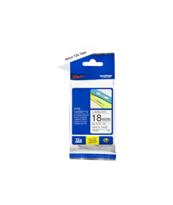Brother, TZ-241 Laminated Tape, Black on White, TZe, 8 m, 1.8 cm