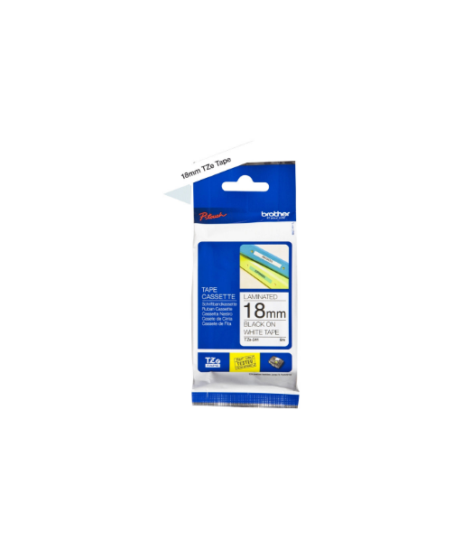 Brother, TZ-241 Laminated Tape, Black on White, TZe, 8 m, 1.8 cm