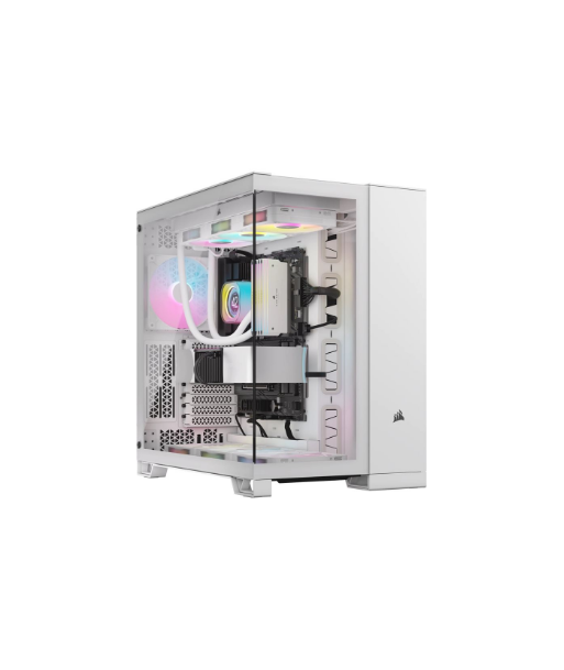 Corsair Dual Chamber PC Case, iCUE LINK 6500X RGB, White, Mid Tower, Power supply included No, ATX
