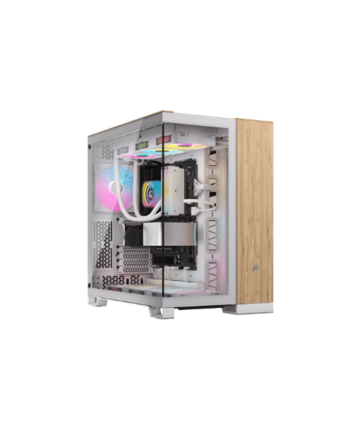 Corsair Dual Chamber PC Case, 6500X, White/Bamboo wood, Mid Tower, Power supply included No Corsair Dual Chamber PC Case, 6500X, White/Bamboo wood, Mid Tower, Power supply included No