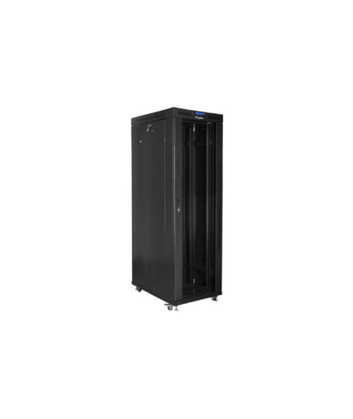 Lanberg, Rack cabinet 19" free-standing 42U/800x1000 (flat pack) with glass door, LCD, FF01-8042-12BL, Black